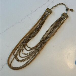 Vintage Gold Multi Chain Necklace